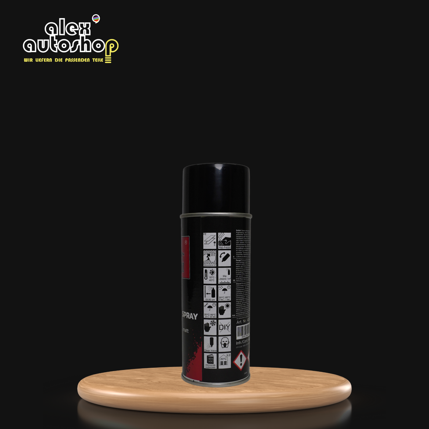 FRIZ Rallye Spray Schwarz Matt