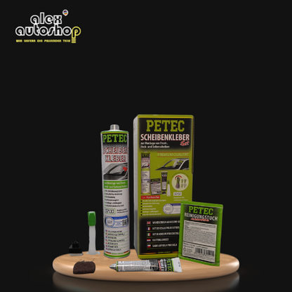 PETEC Scheibenkleber-Set – Profi-Set für Autoglasmontage